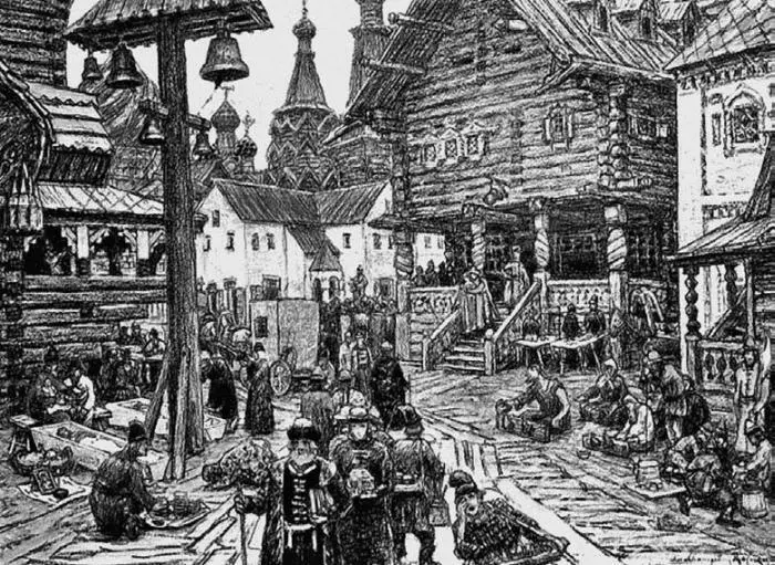 А М Васнецов На крестце в Китайгороде Акварель 1902 г Кому в Москве - фото 27