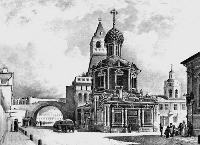 Церковь Владимирской иконы Божией Матери у Никольских ворот Литография по - фото 43