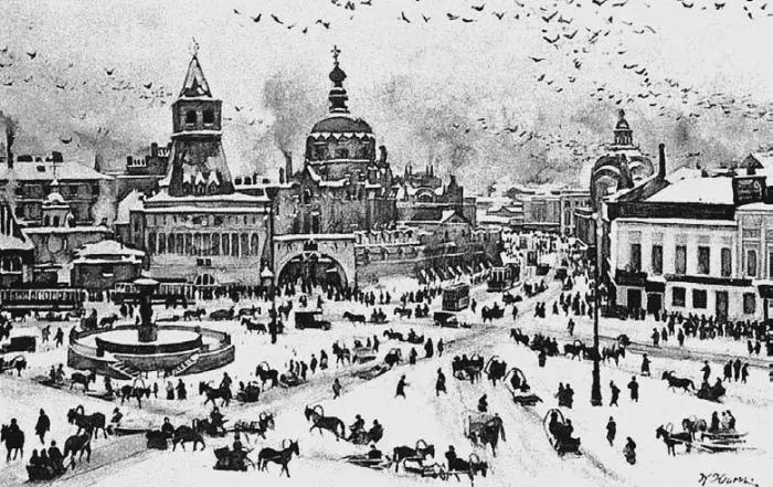 К Ф Юон Лубянская площадь Зима Картина 1916 г Почти в каждой даже не - фото 48
