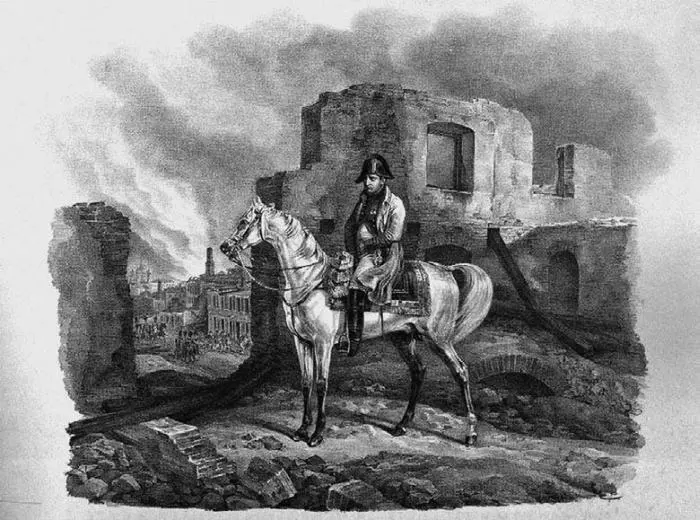 А Адам Вид Москвы 10 сентября 1812 г ст ст Гравюра по собственному - фото 82
