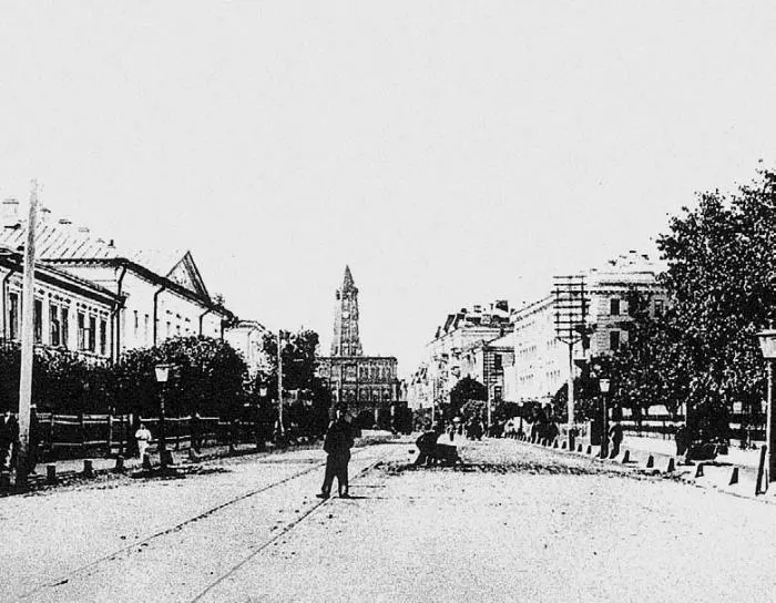 1я Мещанская улица около Сухаревой башни Фотография 1900х гг Фотографии - фото 168