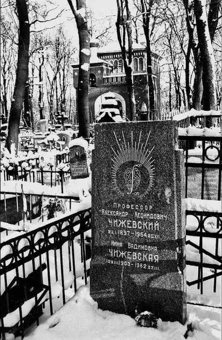 Надгробный памятник на могиле А Л и Н В Чижевских Современная фотография - фото 215