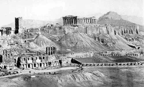 Рис 147 Редкая фотография Акрополя 1865 года Видны следы разрушения - фото 47