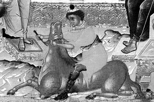 Рис 169 Фрагмент Вероятно античный Митра убивающий быка на - фото 69