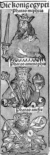 Рис 1107 Античные египетские фараоны из Всемирной Хроники X Шеделя - фото 107