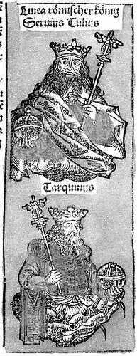 Рис 1109 Античные римские цари Сервий Туллий и Тарквиний из Всемирной - фото 109