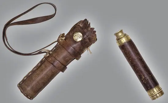Армейская подзорная труба с кожаным чехлом Использовались и законниками и - фото 39