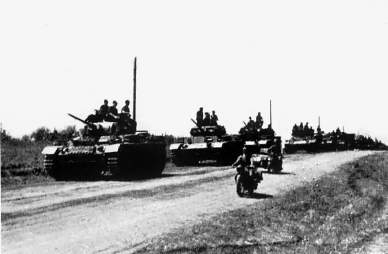 Танки 16й танковой дивизии на марше 23 августа 1942 г На острие главного - фото 38