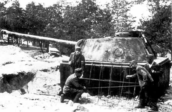 Подготовка к бетонированию ДОТа Pantherturm III с башней от танка Пантера - фото 285
