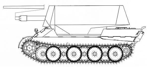 Проект самоходной установки 88мм зенитной пушки Flak 41 на шасси танка - фото 341