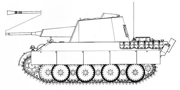 Проект зенитного танка Flakpanzer V Zwilling 55 cm Gerät 58 с двумя 55мм - фото 344