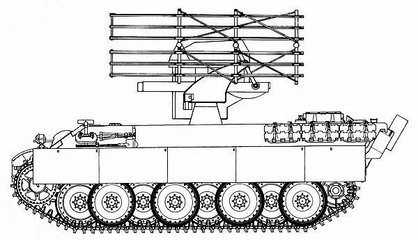 Проект пусковой установки 105мм неуправляемых ракет на шасси танка Пантера - фото 345