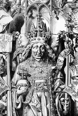 Рис 145 Надмогильное изображение императора Фридриха III на его гробнице в - фото 153