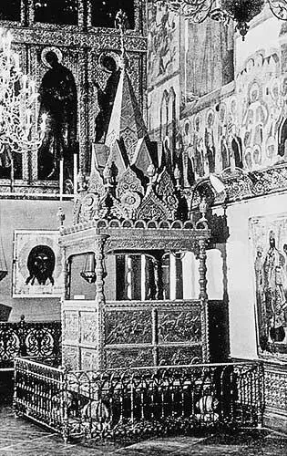 Рис 57 Царское место в Успенском соборе Московского Кремля Датируется 1551 - фото 57