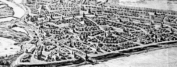 Рис 59 Фрагмент изображения города Ярославля в начале XVIII века Башни есть - фото 59