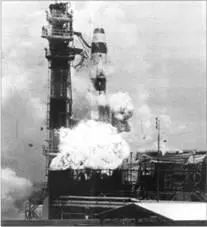 Авария при пуске 14 августа 1959 г Подрыв блока самоуничтожения ракеты - фото 110