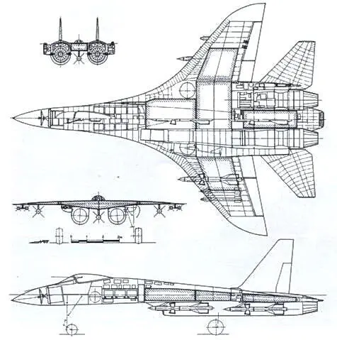 Компоновка T109 Для оперативной проверки аэродинамических характеристик новой - фото 129