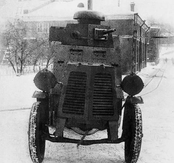 Испытание опытного образца бронеавтомобиля БА27 Москва март 1928 года - фото 2