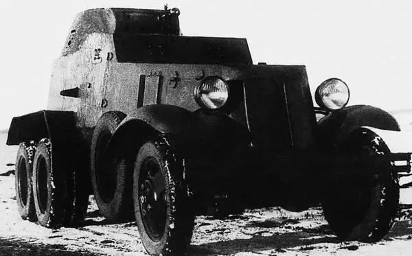 Бронеавтомобиль БА9 во время заводских испытаний пробегом Осень 1936 года - фото 66