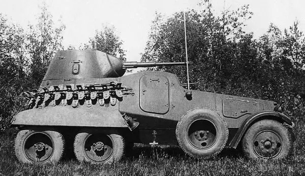 Опытный образец бронеавтомобиля БА11 вид справа НИБТ полигон лето 1939 - фото 86