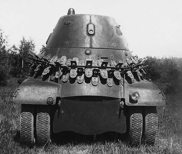 Вид сзади опытного образца бронеавтомобиля БА11 НИБТ полигон лето 1939 года - фото 94