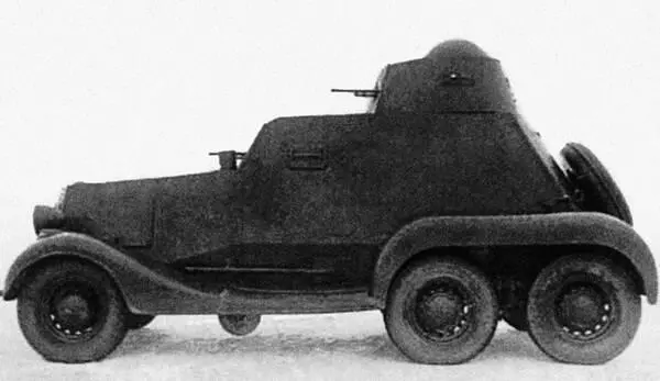 Бронеавтомобиль БА21 на испытаниях НИБТ полигон февраль 1938 года Видны - фото 149