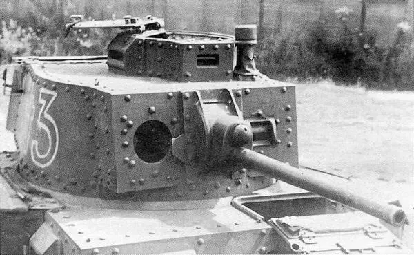 Башня танка Pz38 t AusfEF крупным планом Бронепробиваемость 37мм - фото 72