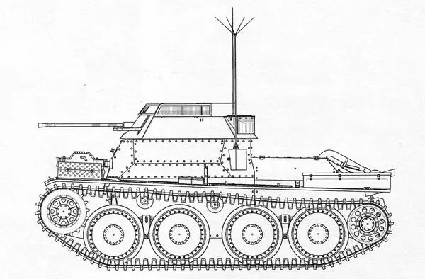 Aufklärungspanzer 38 t Чертеж выполнил В Мальгинов Серийный - фото 79