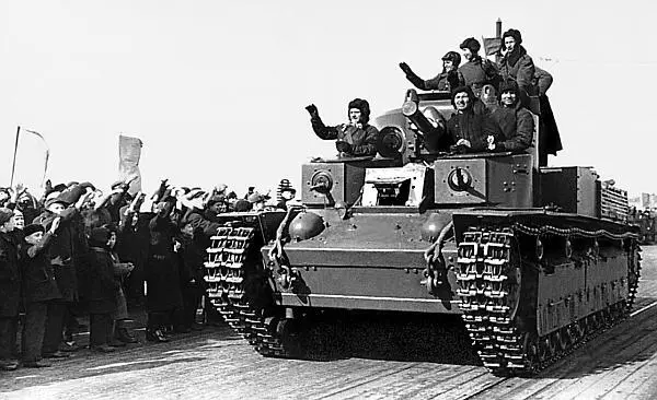 Танкисты 20й танковой бригады возвращаются с Карельского перешейка 24 апреля - фото 41