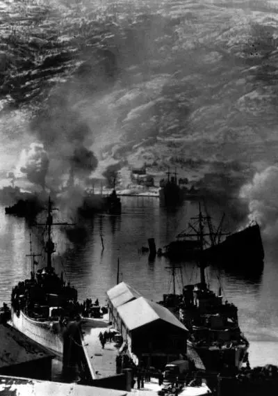 Нарвик апрель 1940 г Экипаж французского танка В1 сдается в плен Дюнкерк - фото 33