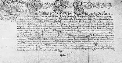 Рис 119 Верительная грамота 1631 года датского короля Христиана IV царю - фото 119