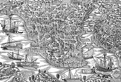 Рис 140 Старый план Константинополя якобы 1520 года Комментарий историков - фото 41
