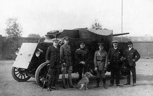 Броневой автомобиль ПирсАрроу перед отправкой в Россию Англия 1916 год - фото 211