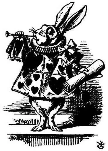On this the White Rabbit blew three blasts on the trumpet and then unrolled - фото 41