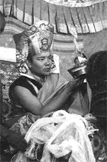 Ситу Ринпоче дает посвящение Отважный настоятель монастыря никогда не видел - фото 35