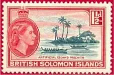 Почтовая марка Британских Соломоновых овов БРИТАНСКИЙ БЕЧУАНАЛЕНДBritish - фото 138