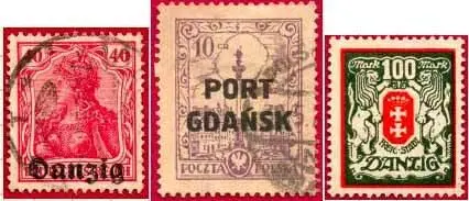 Почтовые марки Данцига Гданьска ДАРДАНЕЛЛЫDardanelles ныне Чанаккала - фото 262