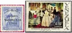 Почтовые марки Венесуэлы Первые марки вып в 1859 с изображением герба и - фото 177
