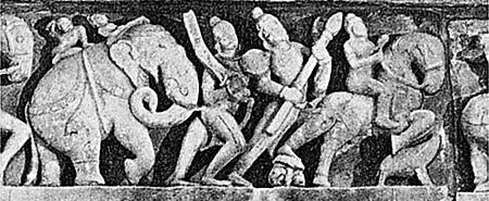 Рис 148 Старинный барельеф из древнеиндийского храма Лакшмана Lakshmana - фото 57