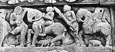 Рис 152 Старинный барельеф из древнеиндийского храма Лакшмана Lakshmana - фото 61