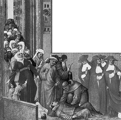 Рис 187 Церковная процессия Люди молятся об избавлении от чумы Миниатюра - фото 98