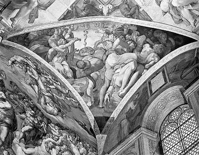 Рис 193 Микеланджело Фреска Медный змий в Сикстинской Капелле Взято из - фото 104