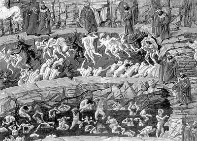 Рис 1139 Боттичелли Иллюстрация к Песни XVIII Ада Дайте Божественная - фото 153