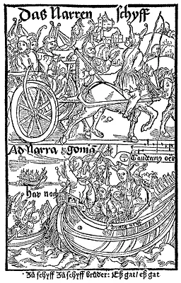 Рис 220 Титульный лист книги С Бранта Корабль Дураков Гравюра - фото 192
