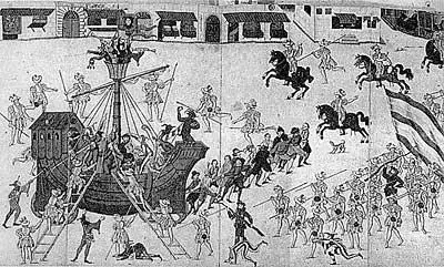 Рис 248 Старинный рисунок якобы 1539 года Ад корабль дураков 1539 - фото 220