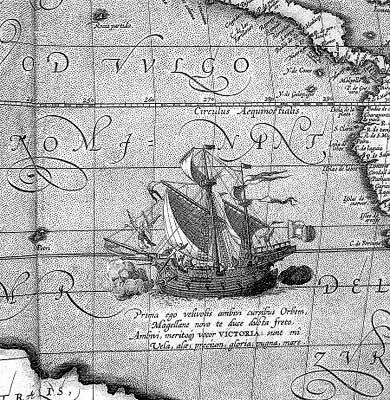 Рис 275 Фрагмент старинной карты якобы 1589 года с изображением корабля - фото 247