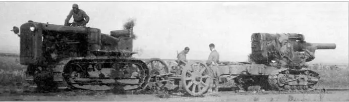 Трактор С65 с 280мм мортирой обр 1939 г Бр5 ставший трофеем немцев - фото 91