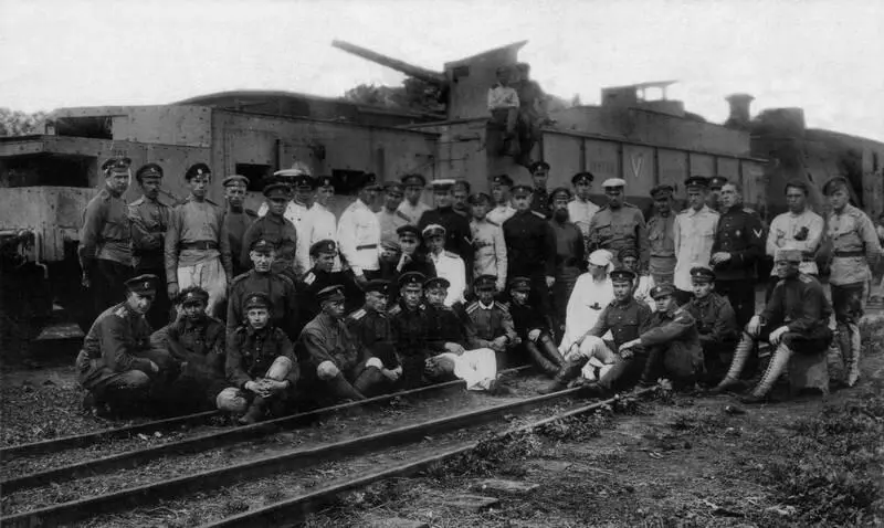 Команда бронепоезда Дмитрий Донской Курск лето 1919 Команда - фото 72