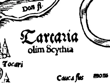 Рис 2217 Фрагмент карты России с названием Тартария или Скифия Взято из - фото 304