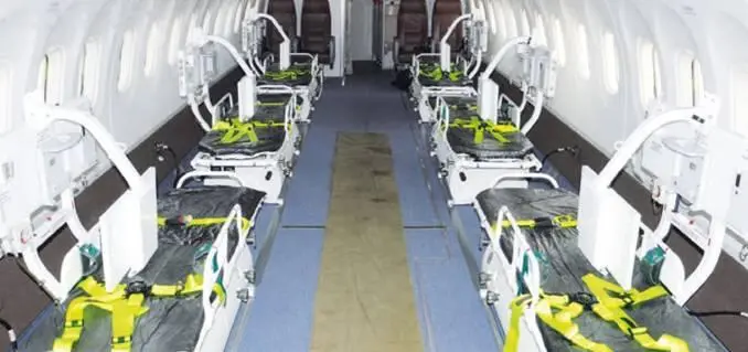 Шесть медицинских модулей в салоне Ан148100ЕМ Салон бизнескласса на 8 - фото 65